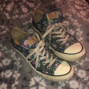 Floral converse sneakers